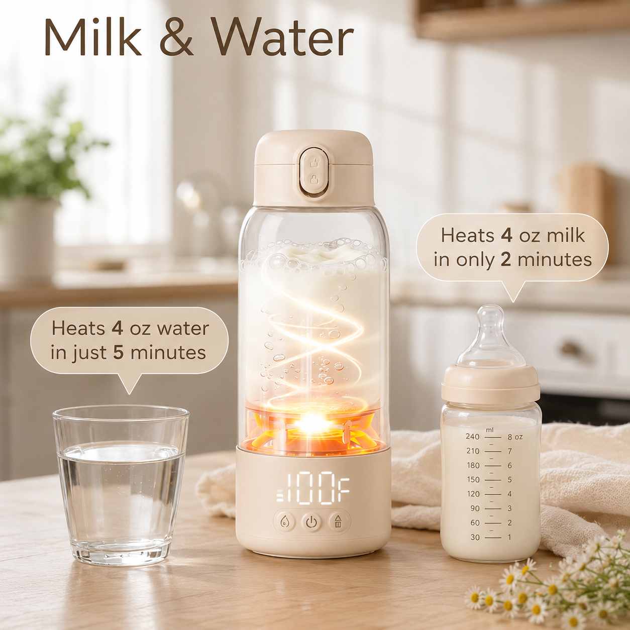 Portable Bottle Warmer Baby Travel